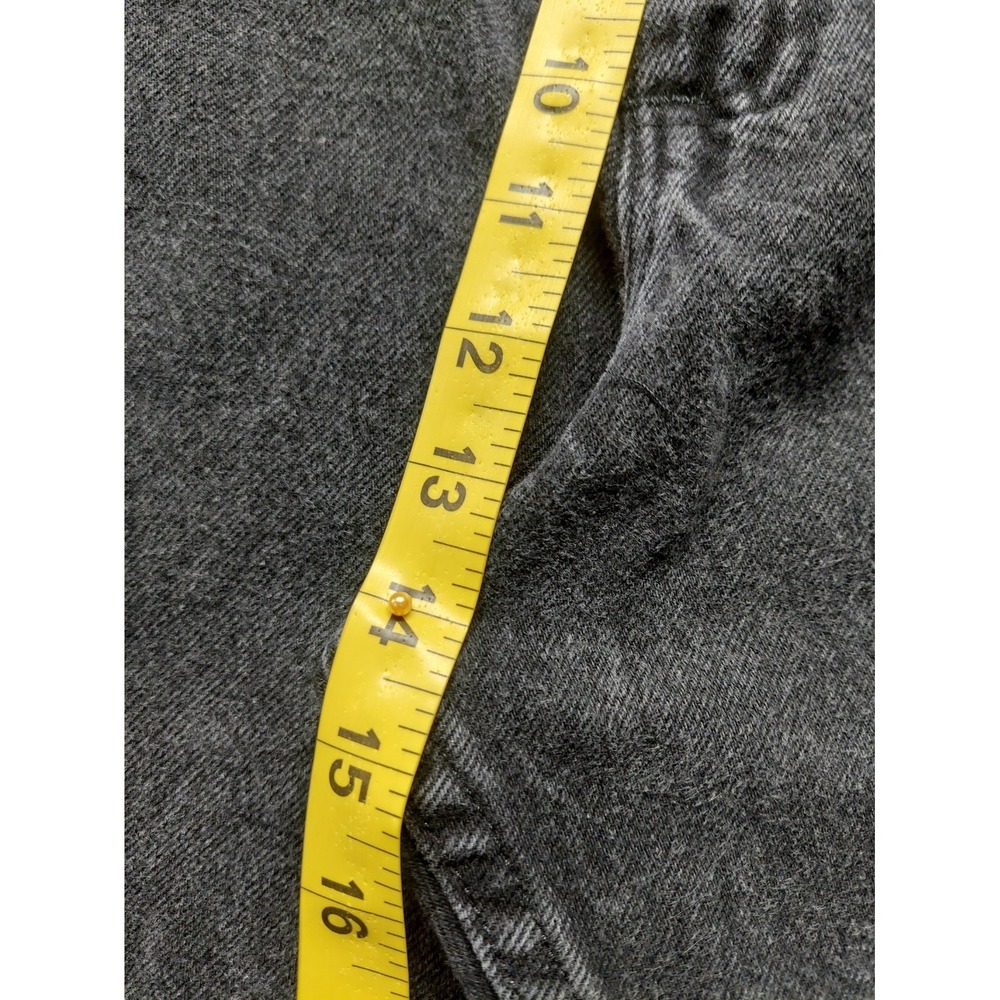 Wrangler Men Denim Jeans 42X30 Black Zip Button 5 Pockets High Rise Logo Outdoor - Picture 8 of 16